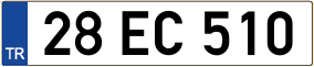 Truck License Plate